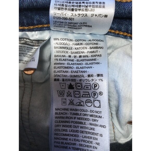 Levi's Blue Straight Leg Jeans Classic Style - Picture 8 of 8